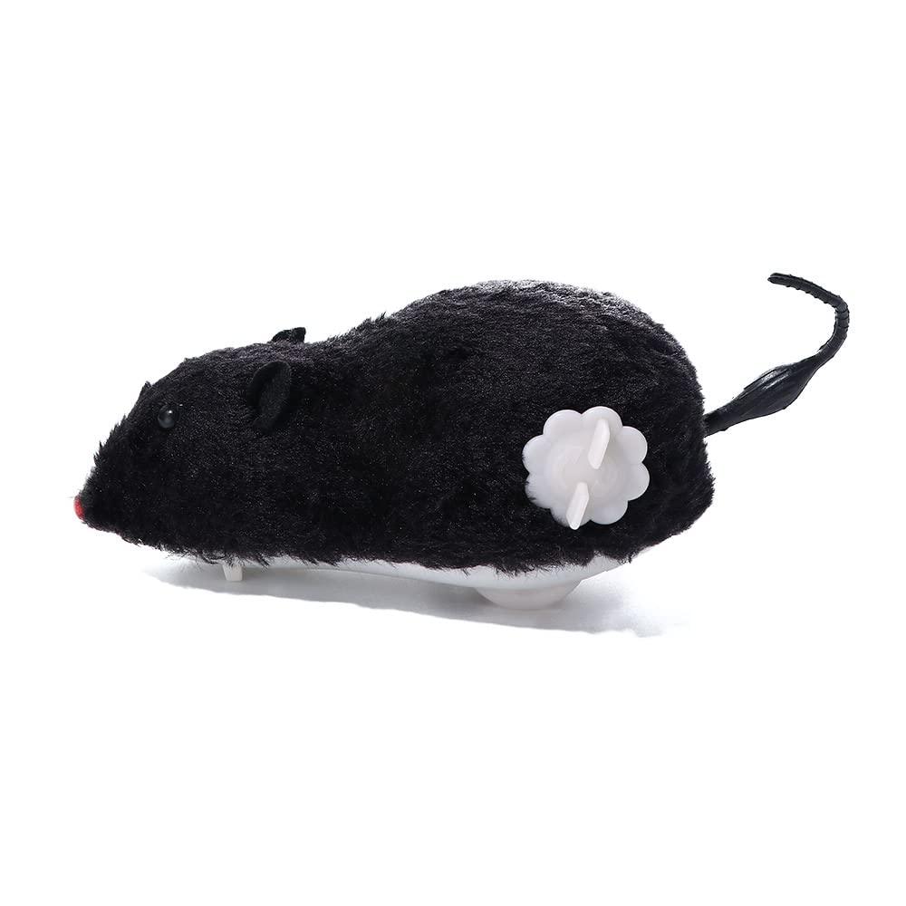 Pet Toy, Funny Clockwork Toy, Plush Mouse Toy Wind Up Toys, Mechanical Motion Power Spring Cat Dog Playing Toy