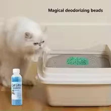 Cat Litter Deodorizer Beads for Litter Box to Control Extra Odor For Remove Odor House Refreshing, 250ml Bottle