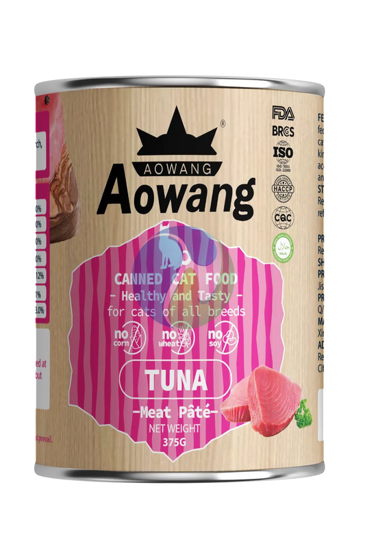 AOWANG Cat Canned Food Tuna  Meat Pate 375g