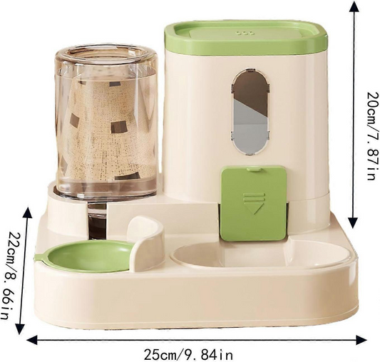 Convenient Pet Food Water Dispenser Large Capacity Feeder Automatic Gravity Cat Dog Food Bowl