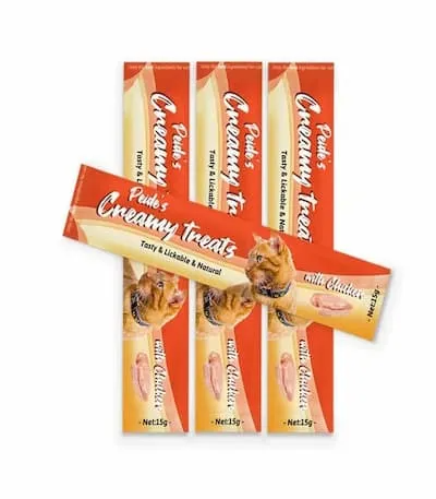 Peide's Black Catz Creamy Treat with Chicken Flavour 15gx25 (1 box)