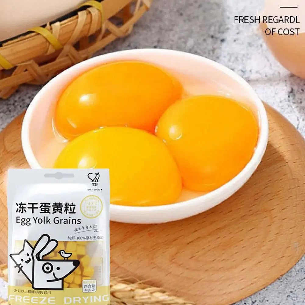 Freeze-dried Egg Yolk Granules Beautify Smoothing Cat Food Freeze-dried Snacks
