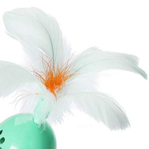 Interactive Cat Toy for Indoor Cat Feather Toys,Automatic Pet Exercise Toys,Tumbler Cat Toys for Play Cats