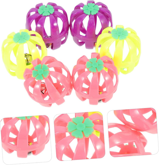 Interesting Abrasion Resistant Pounce Noisy Household Toy Fruit Kitten Pet Cat Training Ball
