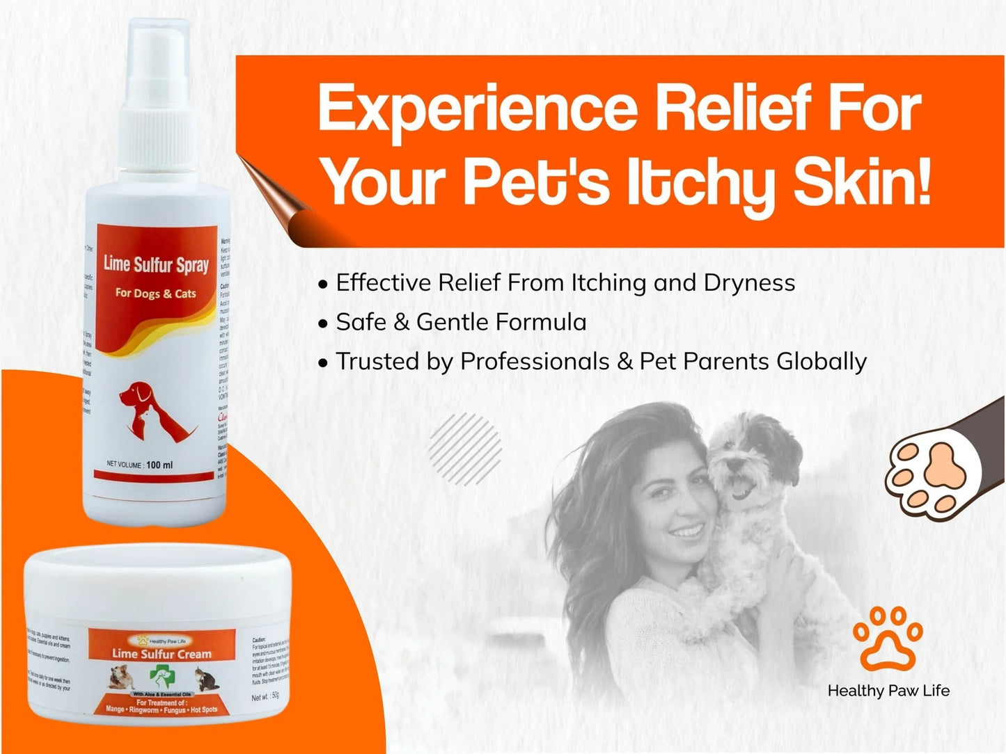 Lime Sulfur Spray For Anti-fungal, Anti-itching, Anti-parasitic Cats and Dogs 100ml