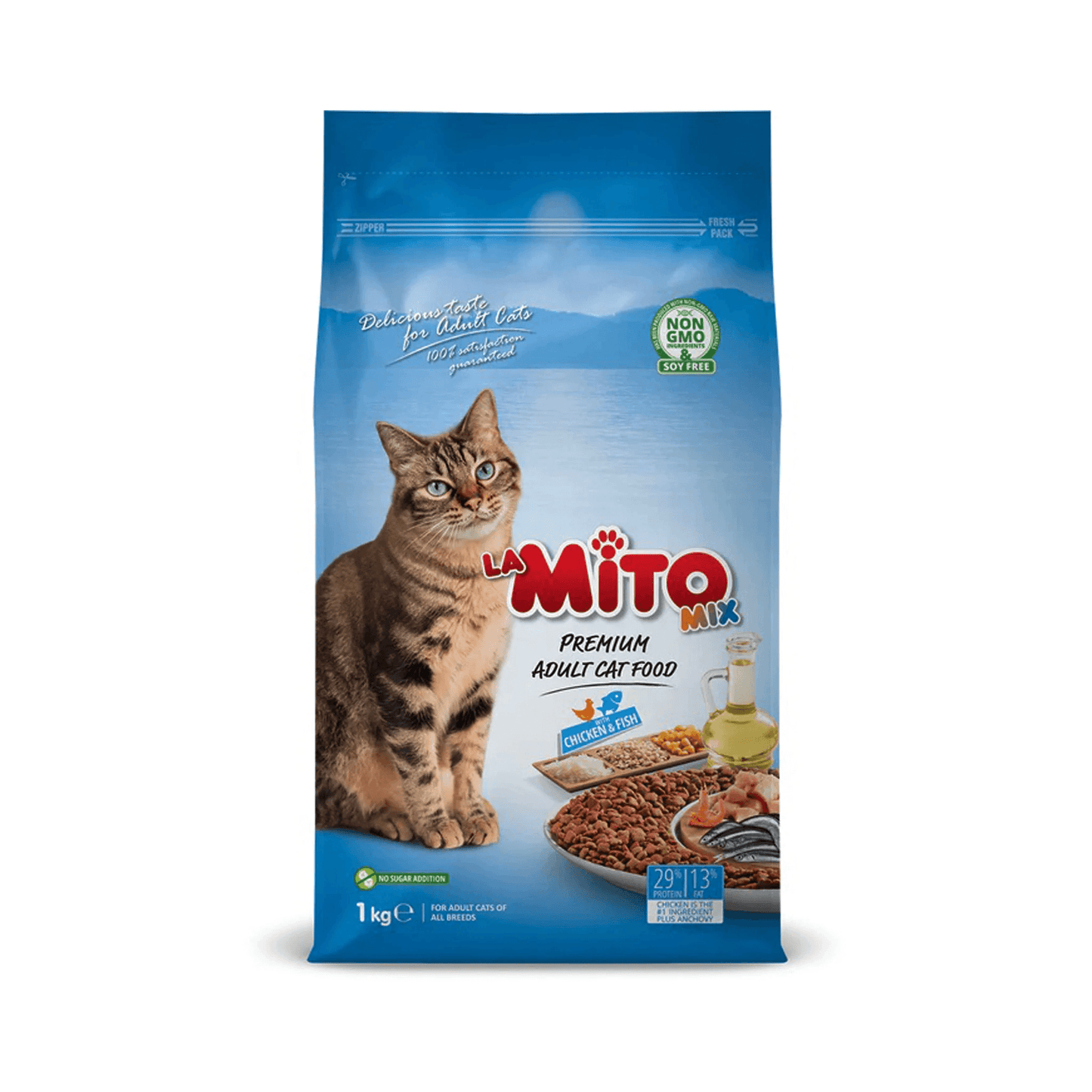Mito Mix Premium Adult Cat Food Chicken & Fish 1kg