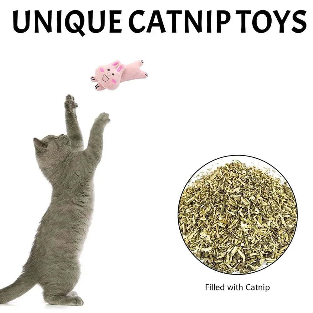 NutraPet Wild Catz Jumperz Plush Catnip Cat Toy with Multicolours Random Color