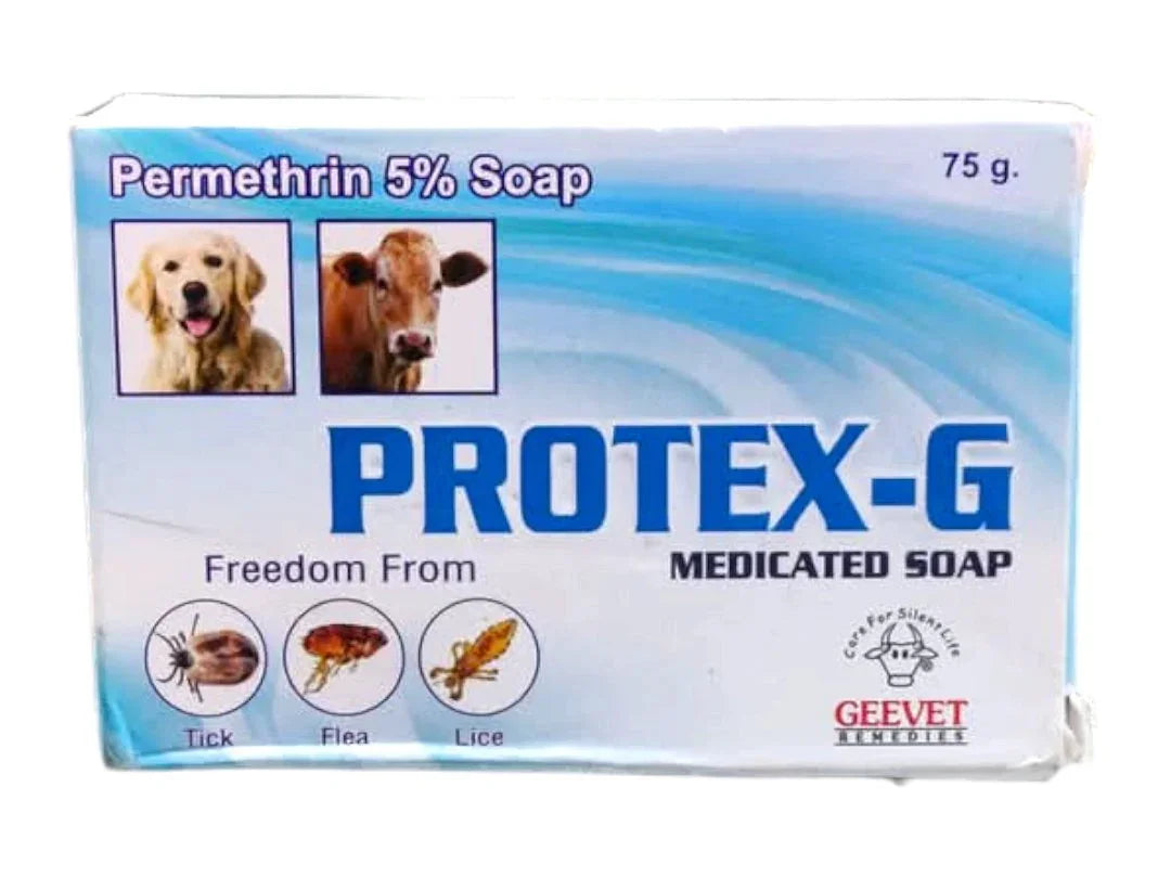 PROTEX-G Tick and Flea Soap for Cats & Dogs