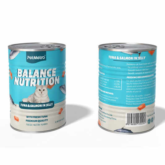 PetMetro Tuna&Salmon in jelly Cat wet Food Canned 430g