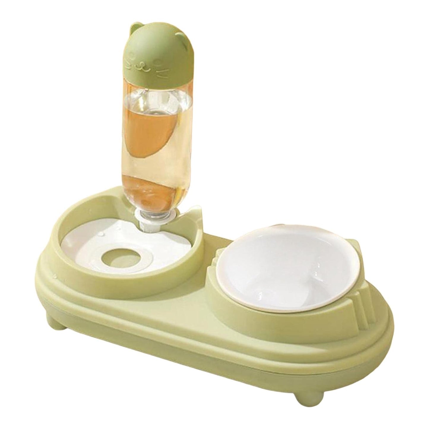 Practical Tilted Cat Food Bowl Automatic Small Dog Water Dispenser Lightweight Drinking