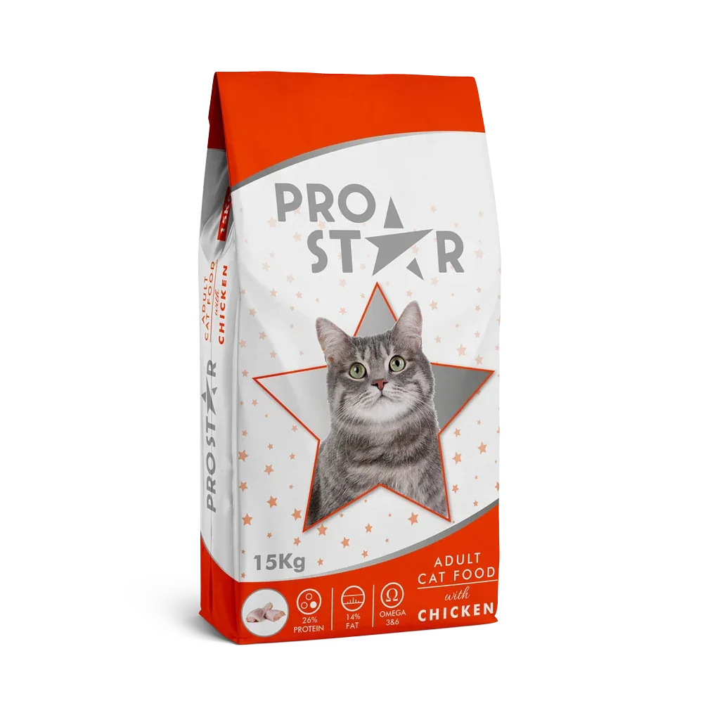 Prostar Adult Cat Dry Food Chicken Flavor 15kg