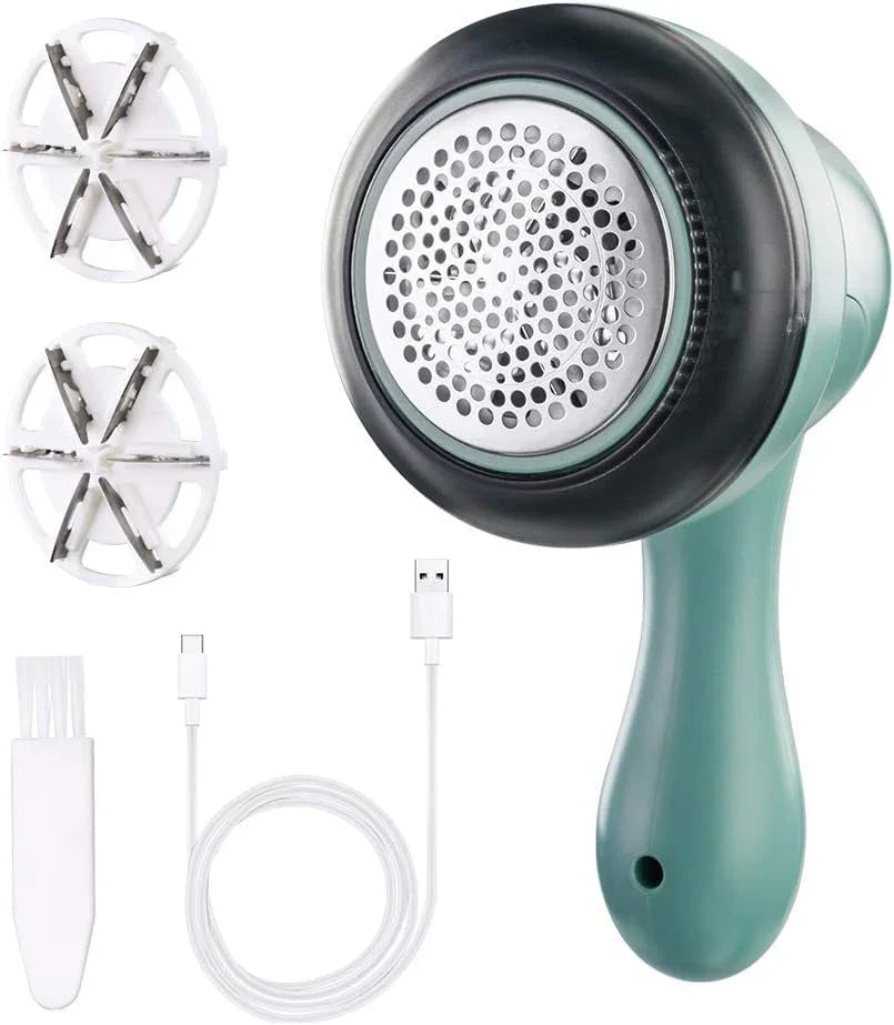 Rechargeable USB Lint Remover for Clothes Fabric Shaver, Electric Lint Shaver with 3 Blade Blades, Lint Shaving Brush for Clothes