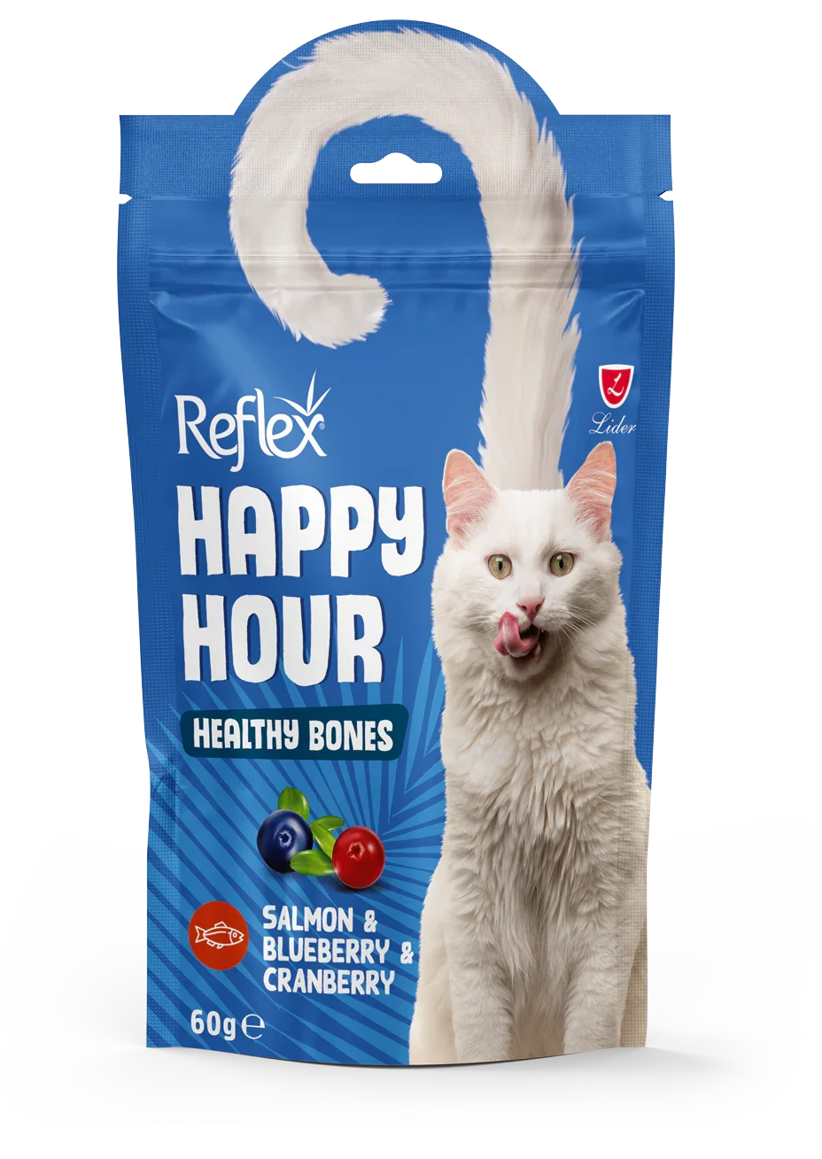 Reflex Happy Hour Healthy Bones Adult Cat Treats 60g