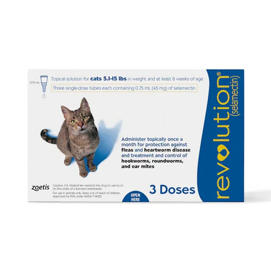 Revolution Plus Topical Solution for Cats and Rabbits Weighing 2.6-7.5kg