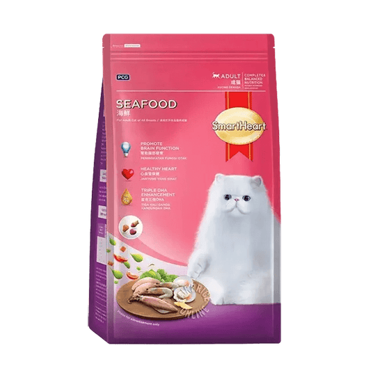 SmartHeart Adult Dry Cat Food Seafood