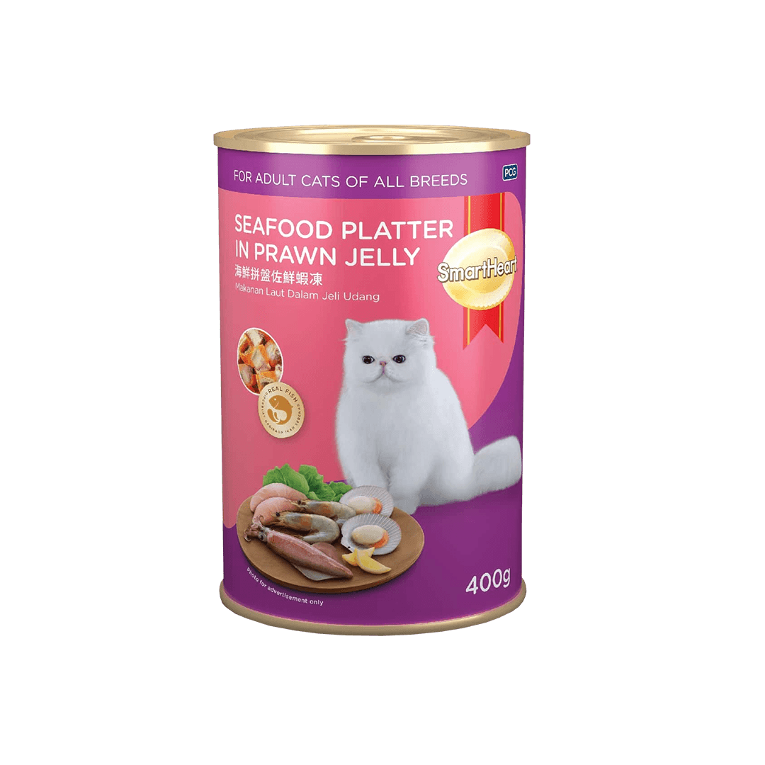 SmartheartAdultCannedFoodSeafoodPlatterinPrawnJelly400g