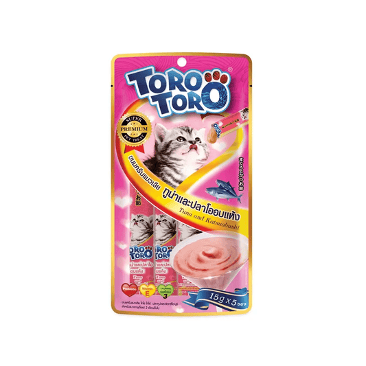 Toro Toro Lickable Treat Tuna and Katsuobushi (5*15g)