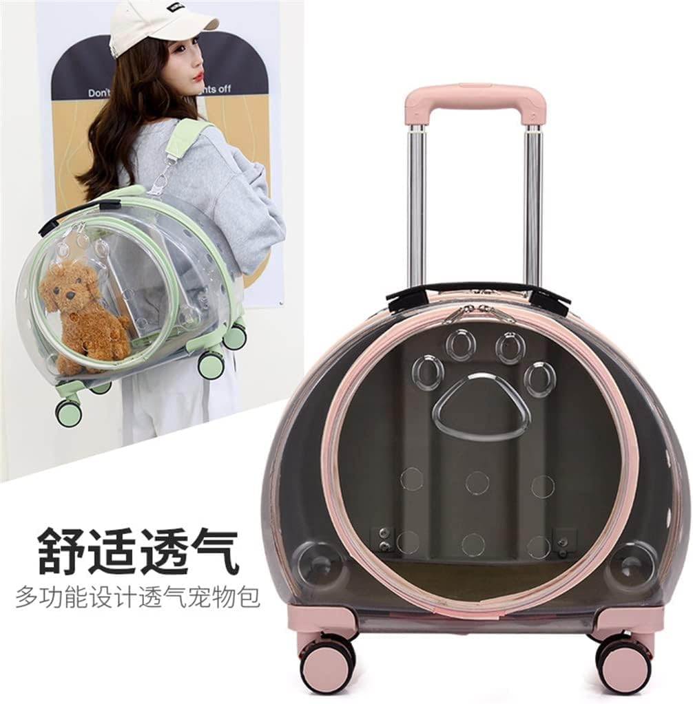 Trolley Case Transparent Bag Air Box Dog Going Out Pet Backpack Portable Bubble Box