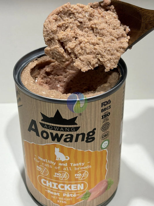AOWANG Cat Canned Food Chicken Meat Pate 375g