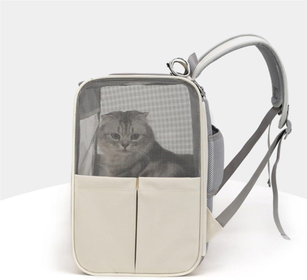 Portable & Durable Spacious Backpack with Transparent Window Carrier Backpack With Inner Safety Leash Cat Bag