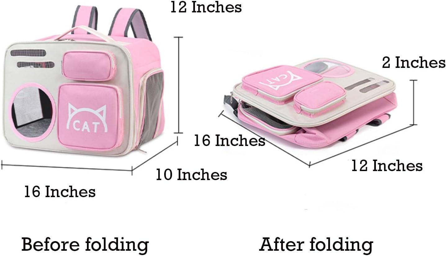 Pet Carriers Kitten Backpack, Pet Backpack Cat Travel Bag, Cute Cat Transport Carrier for Travel, Hiking & Outdoor