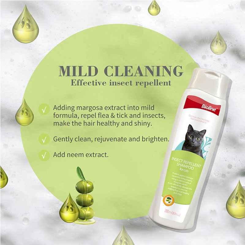 Bioline Insect Repellent Shampoo for Cats 200ml