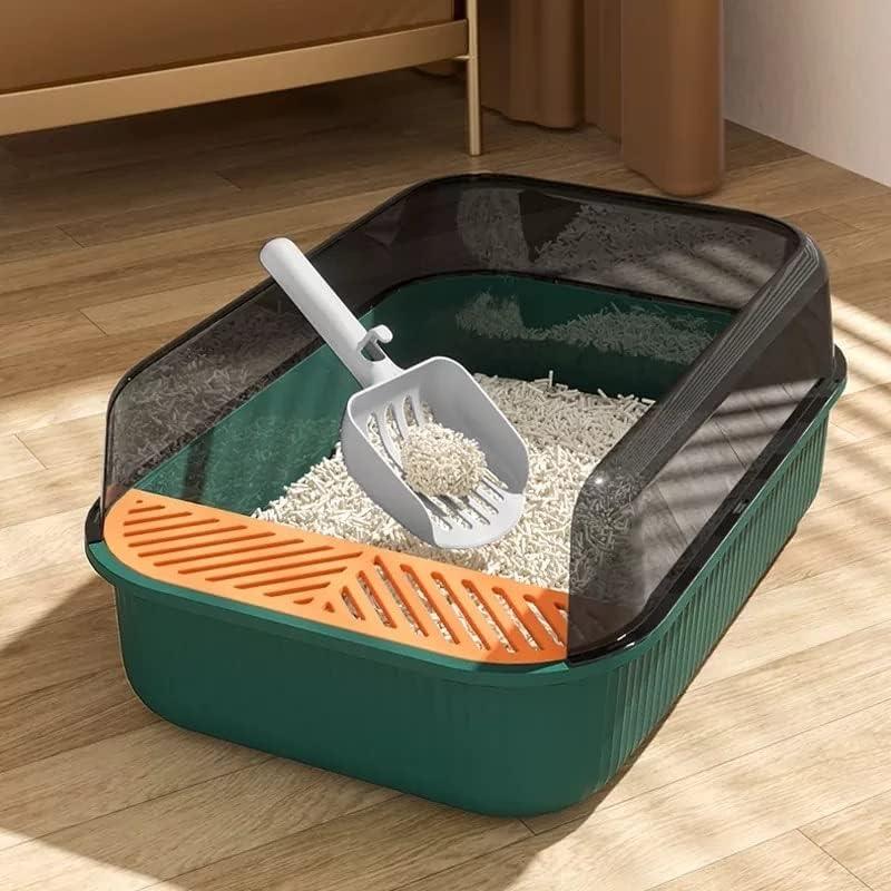 Large Capacity Cat Litter Box Semi-closed Sand Box for Cats Toilet Anti Splash Cat Tray