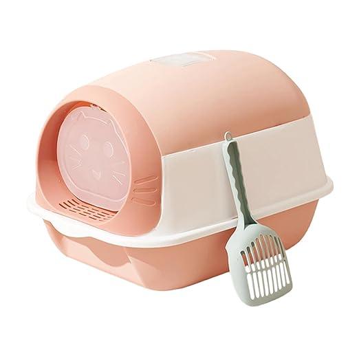 Enakshi Enclosed Cat Litter Box Hooded Cat Toilet Removable Bedpan Kitty Litter Tray
