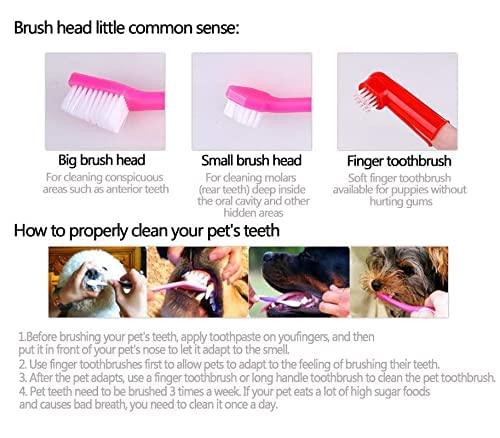 3 Pcs Soft Cleaning Dental Rubber Finger Toothbrush For Dogs (Multicolored), Manual, Adult