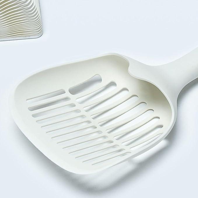 Large fine Hole cat Litter Shovel Simple cat Poop Shovel Clean cat Litter Shovel Long Handle Litter Scoop