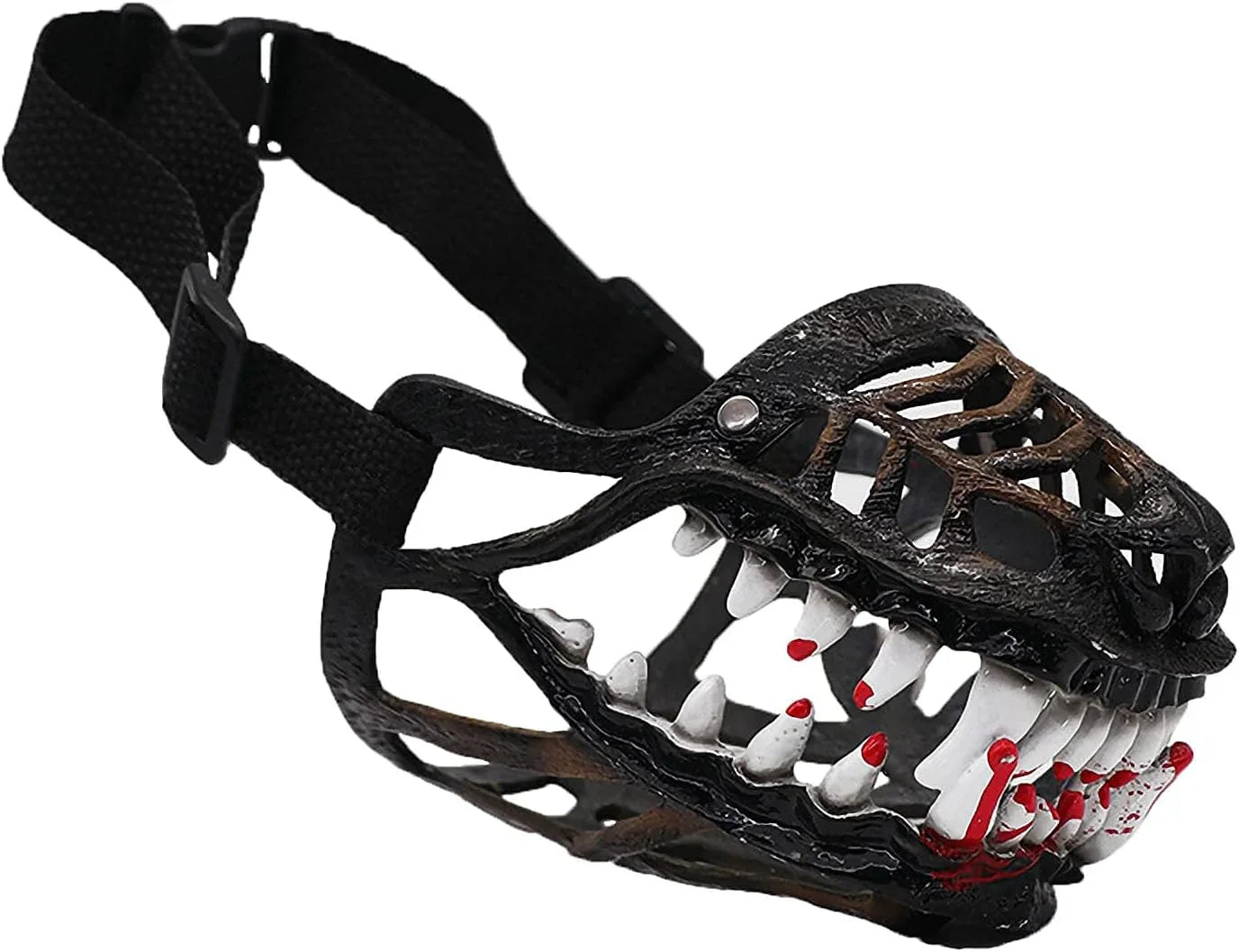 Muzzle for Medium Sized Dog,Basket Muzzle for Large Dog That Eat Everything - Protection from Dogs While Walking,Skull Mask Muzzle Scary