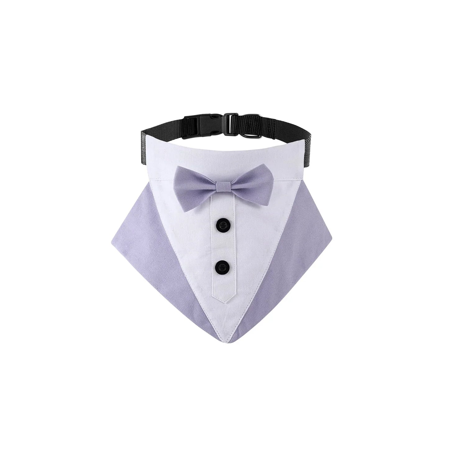 Large Size Dog Wedding Bandana Collar with Bow Tie,Adjustable Dog Valentines Tuxedo,Dog Birthday Party Wedding Attire for Small Medium Large Dogs