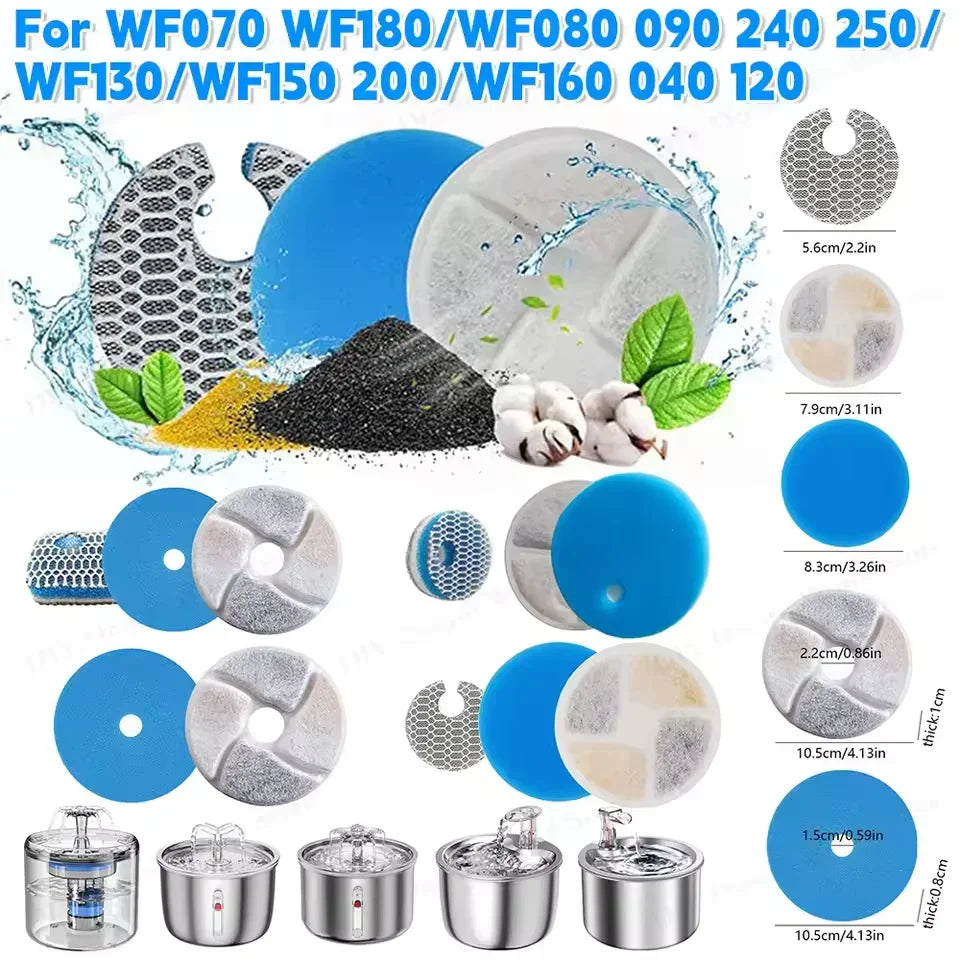 Replacement Activated Carbon Filter Cat Water Fountain Filters For Cat Water Drinking Fountain Dispenser