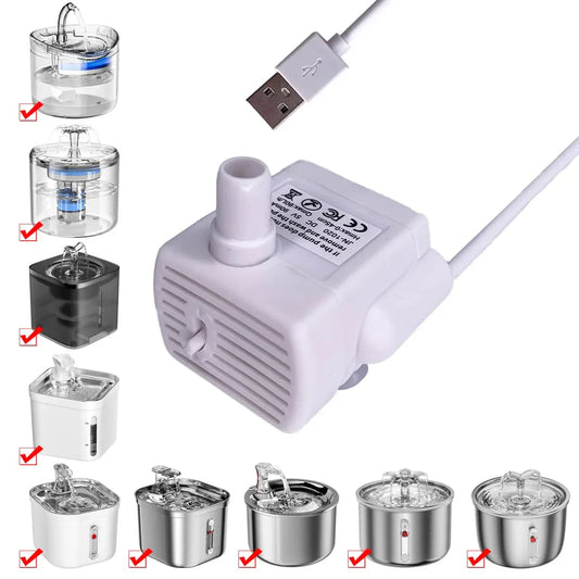 1pc Replacement Pump for Pet Cat Water Fountain, Ultra Quiet Pet Water Dispenser for Cats, Replacement Pump for Pet Water Dispenser for Cats
