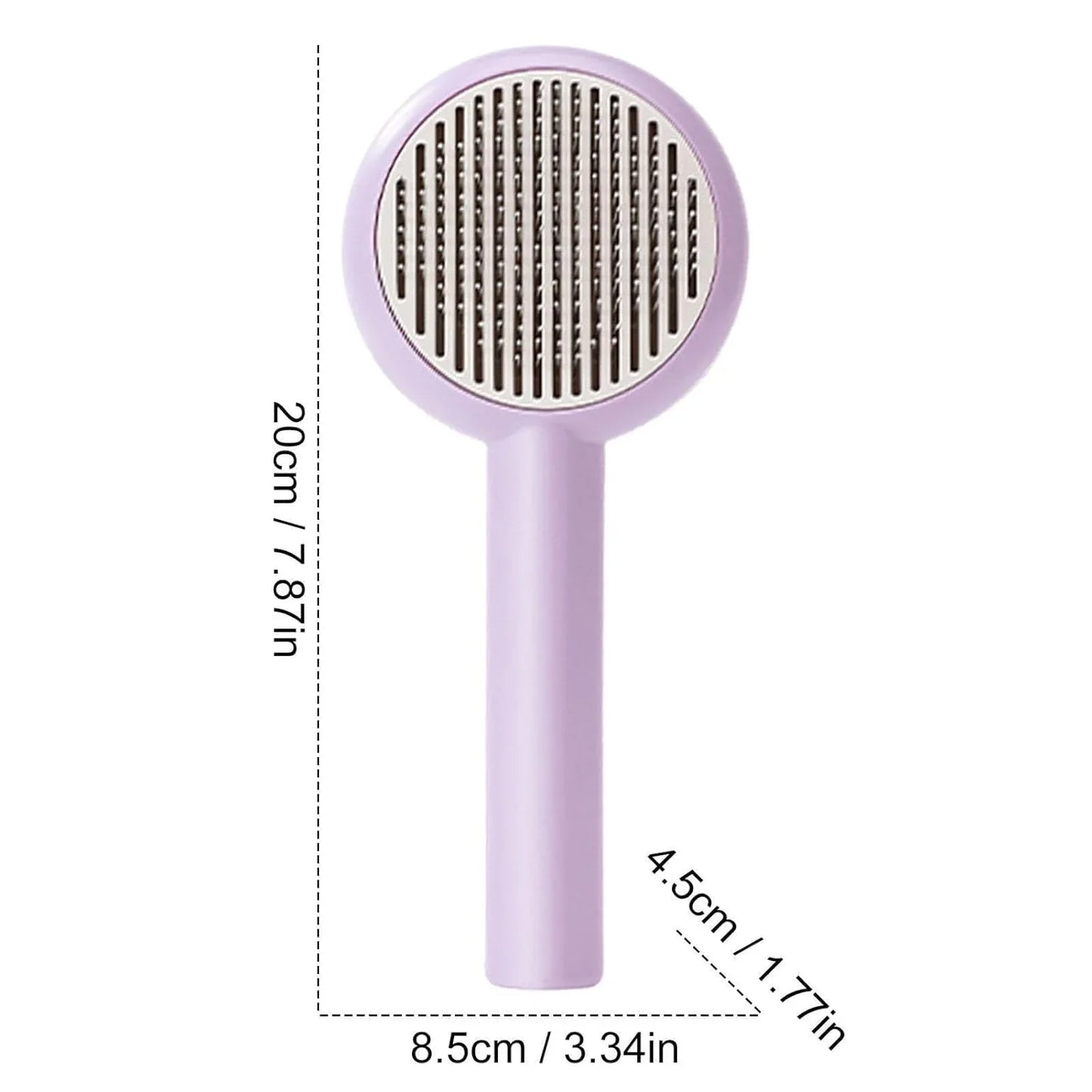 Cats, Deshedding Brush Easily Removes Tangled Hair and Loose Undercoat, Self-Cleaning Pets Grooming brush Tool