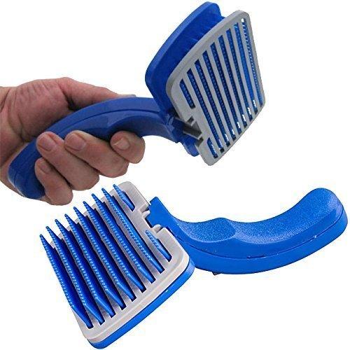 Self-Cleaning Pet Grooming Brush - Press Button for Tangle-Free Fur for dog and cat (Large) Grooming Comb