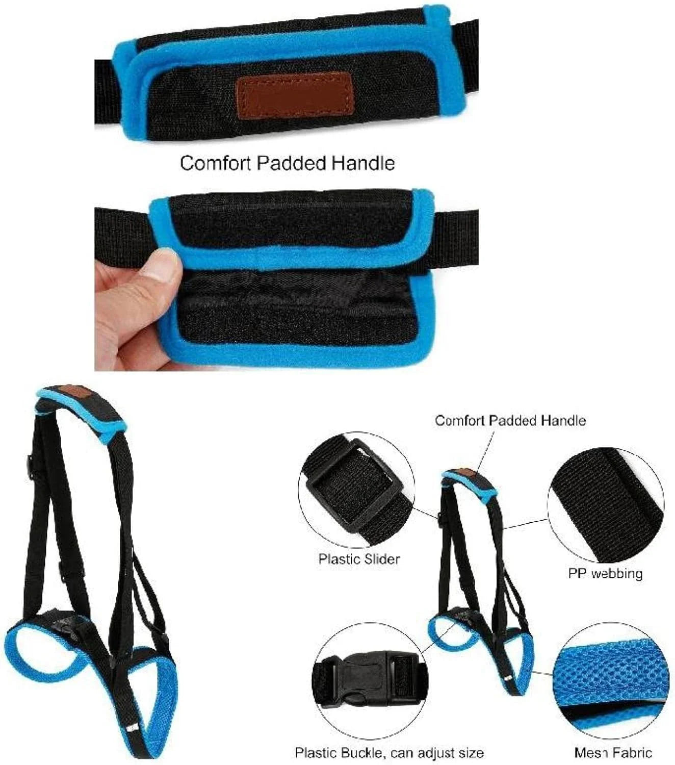Adjustable Dog Lift Harness for Back Legs Pet Support Sling Help Weak Legs Stand Up Pet Dogs Aid Assist Tool