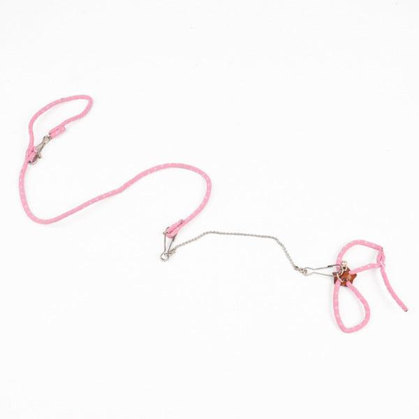 New Small Pet Adjustable Soft Harness Bird Parrot Mouse Hamster Ferrets Rat Pig Leash Hamster Accessories