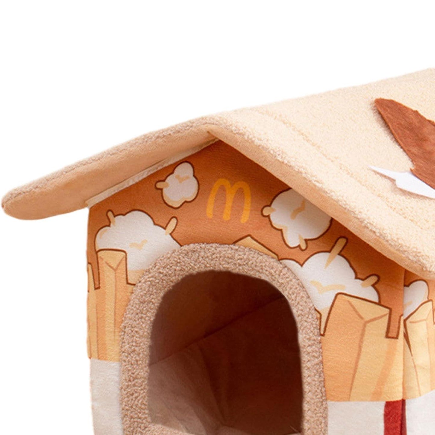 Cat Beds for Indoor Cats Removable Washable Lovely Sleeping Bed Cat Bed Cave Coffee