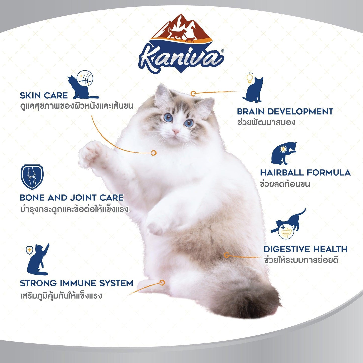Kaniva Skin & Coat Tuna, Ocean Fish & Rice Cat Food for Adult & Kitten 2.8kg