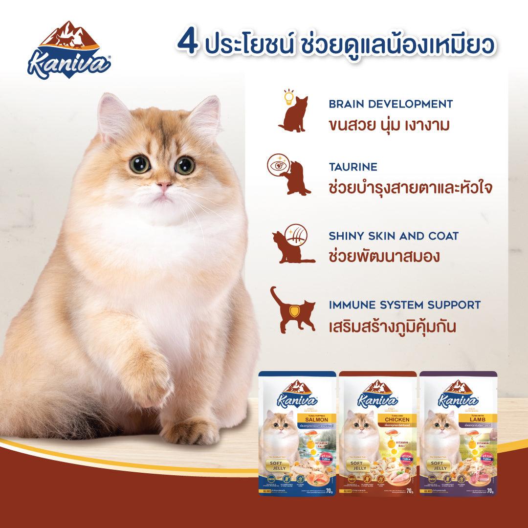 Kaniva Cat Pouch Tuna with Lamb In Gravy 70g for Adult & Kitten