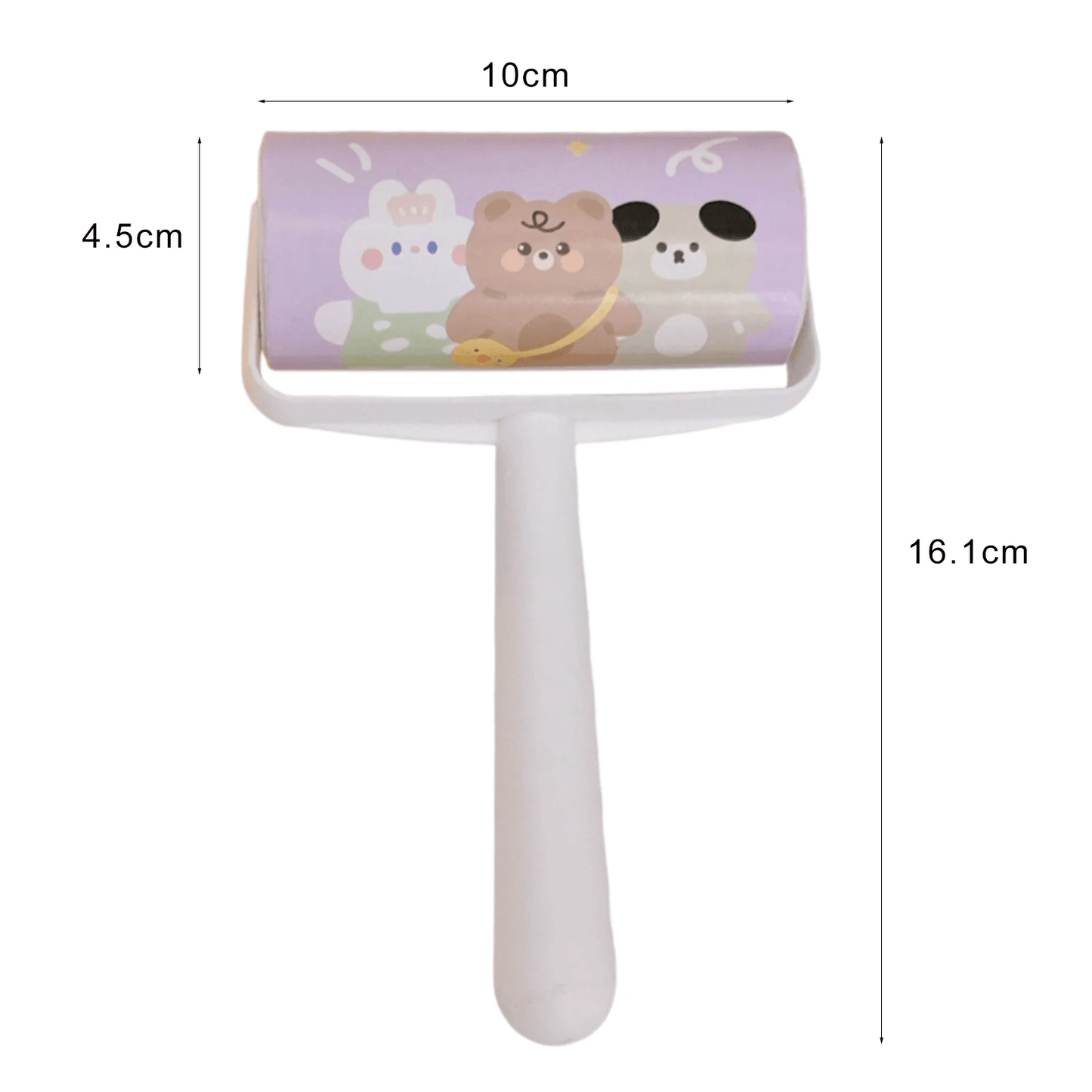 Hesroicy Lint Roller Tearable Strong Adhesion Efficient Multifunctional Clothing Cleaner Mini Pet Hair Clothes Dust Sticky Paper Roller for Bedroom