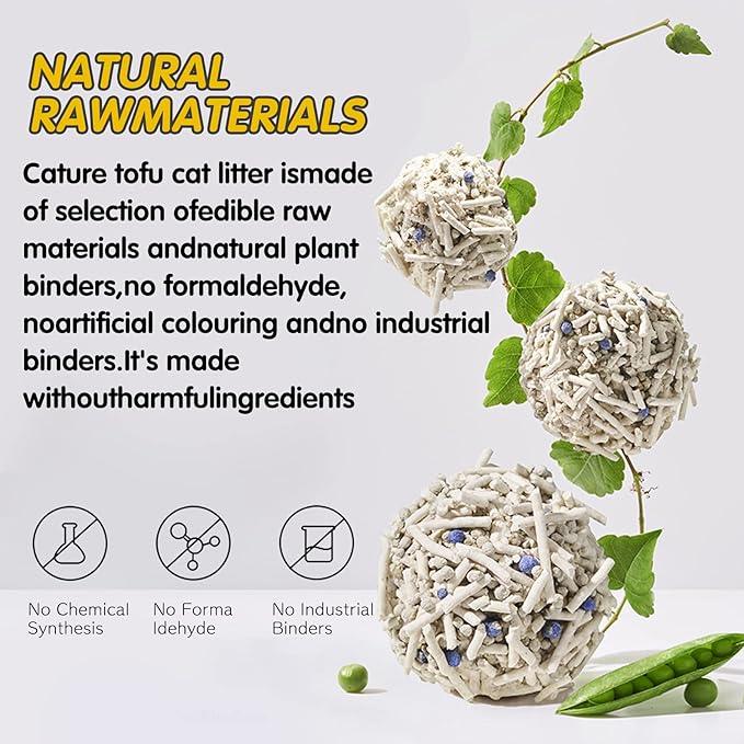 Cature Natural Tofu Mix Clumping Cat Litter Tofu and Bentonite 14L/5.6 kg Boxie Cat Litter