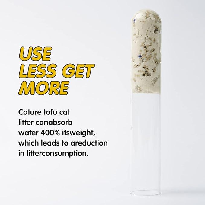 Cature Natural Tofu Mix Clumping Cat Litter Tofu and Bentonite 14L/5.6 kg Boxie Cat Litter
