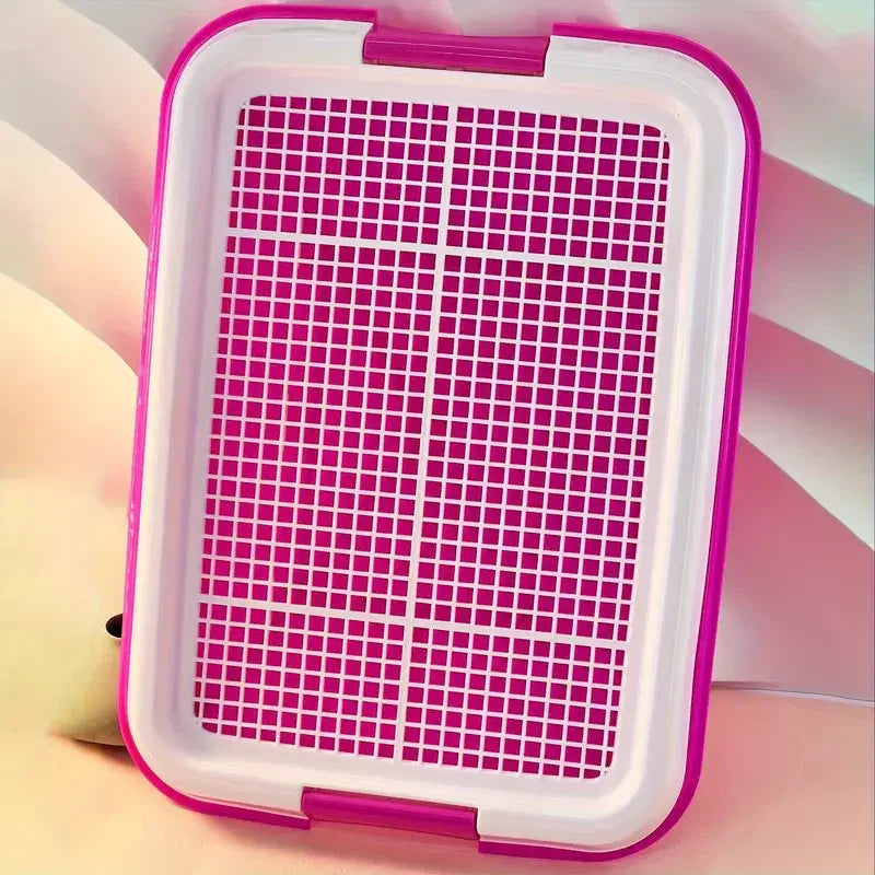Dog Toilet, Small Pet Dog Teddy Dog Toilet Hollow Anti-Skid Clean Potty Pet Supplies
