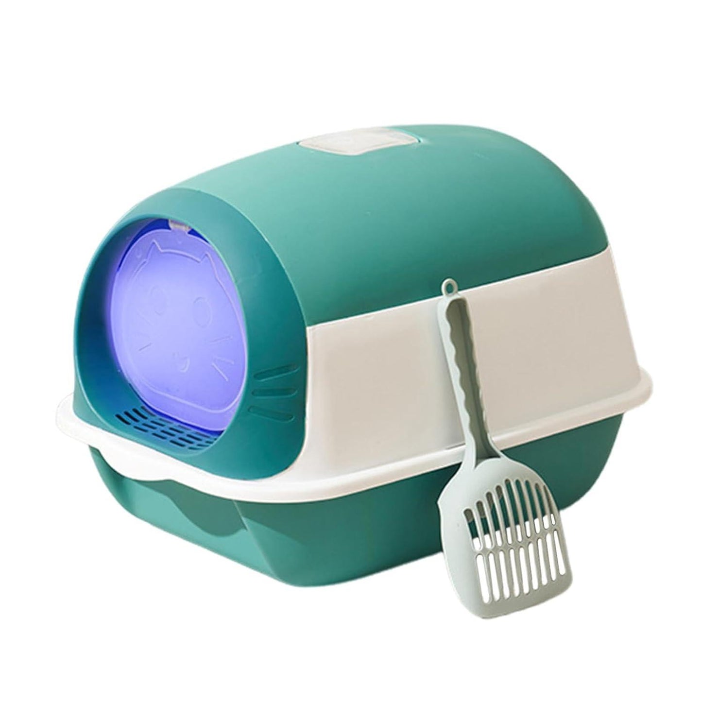 Enakshi Enclosed Cat Litter Box Hooded Cat Toilet Removable Bedpan Kitty Litter Tray