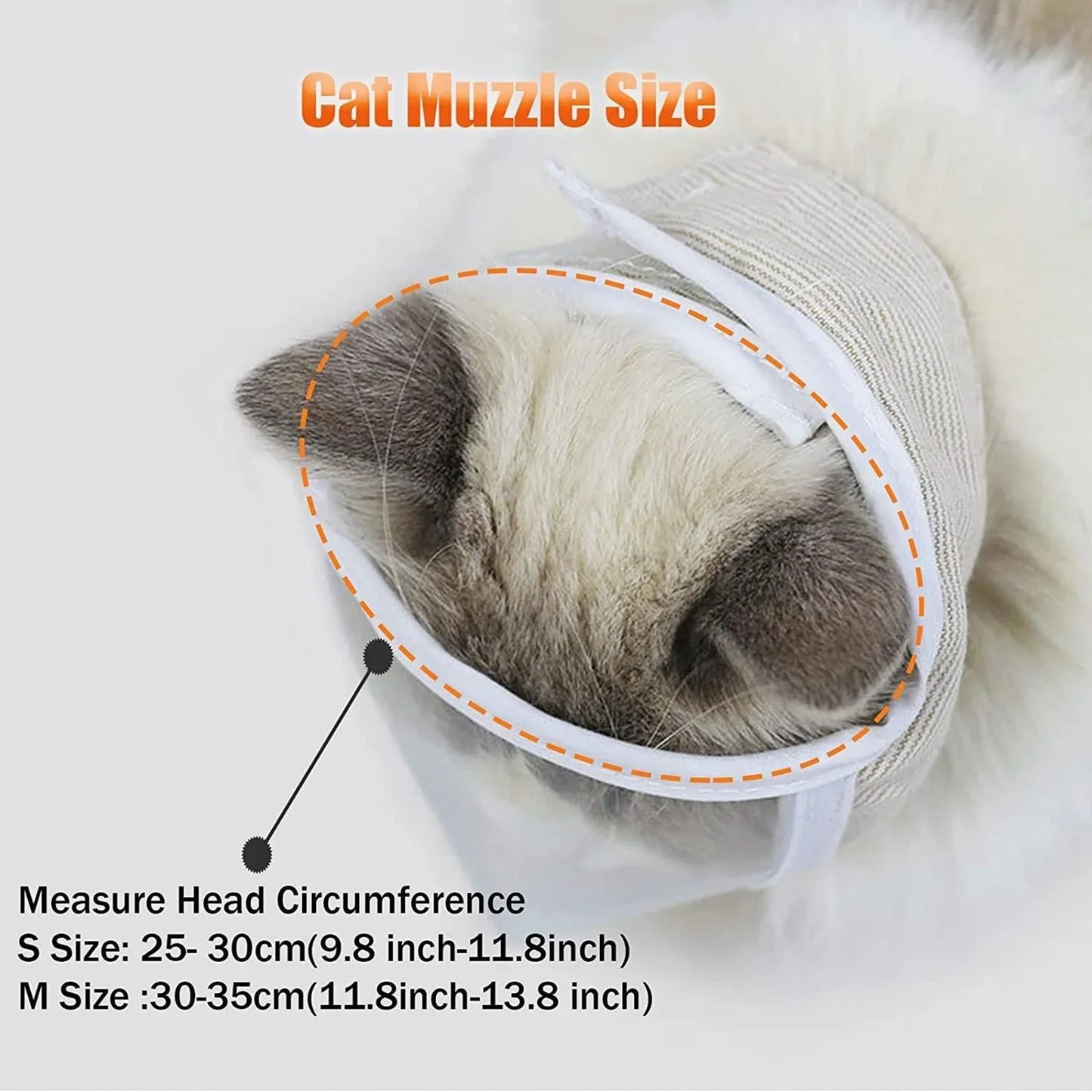 Pet Transparent Mouth Cover, Breathable Cat Grooming Mask, Protective Anti-Licking Anti-Bite Breathable Cat Mask