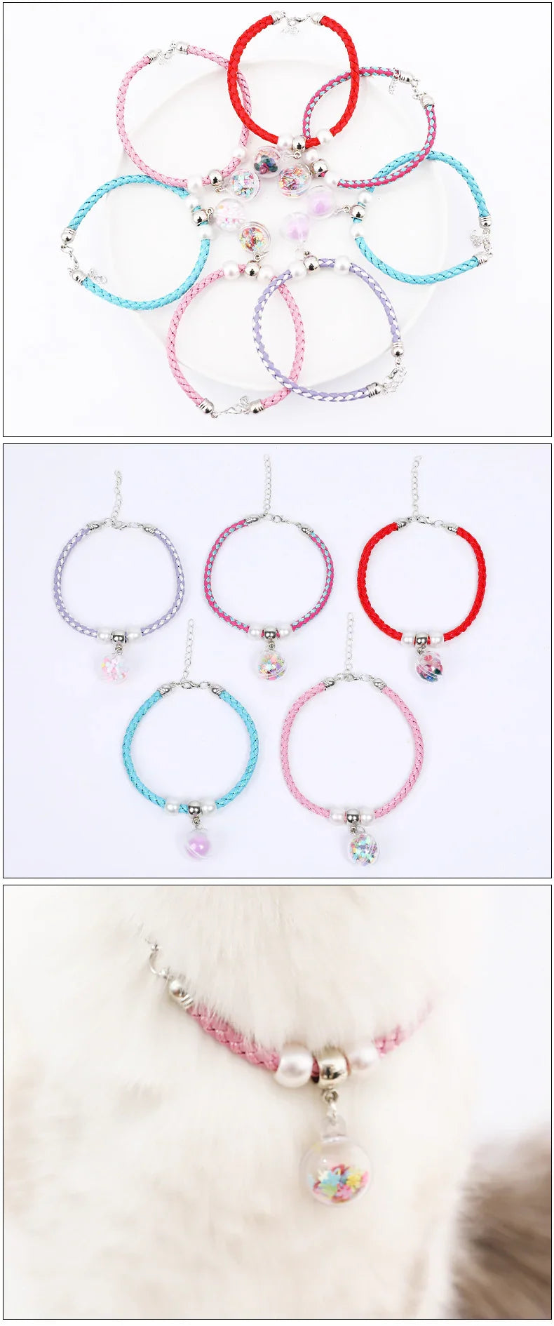 Cat Collar Bell Fresh Cutout Quicksand Bell Pet Collar Cat Necklace Cat Collar Pet Supplies