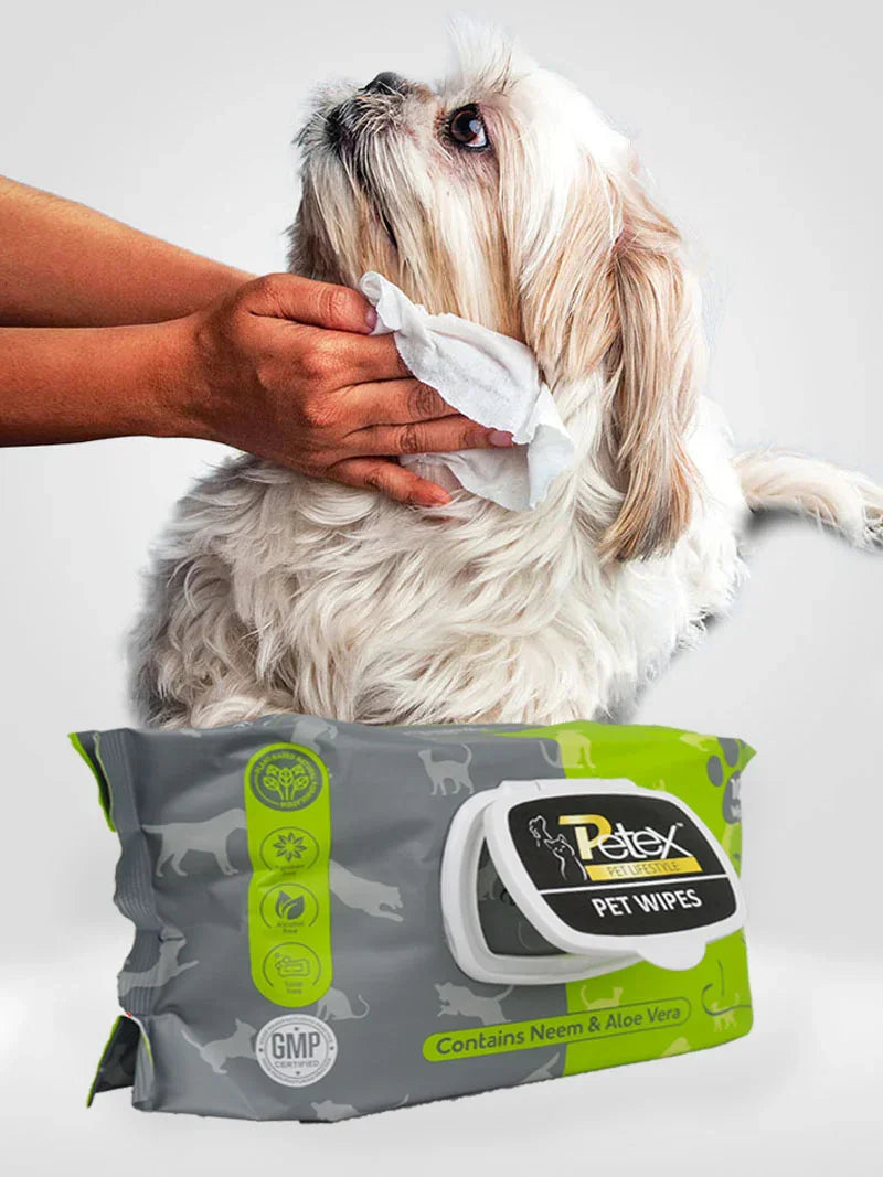 Petex Soft Pet WipesContains Neem & Aloe Vera 15 X 20cm (100 Wipes)