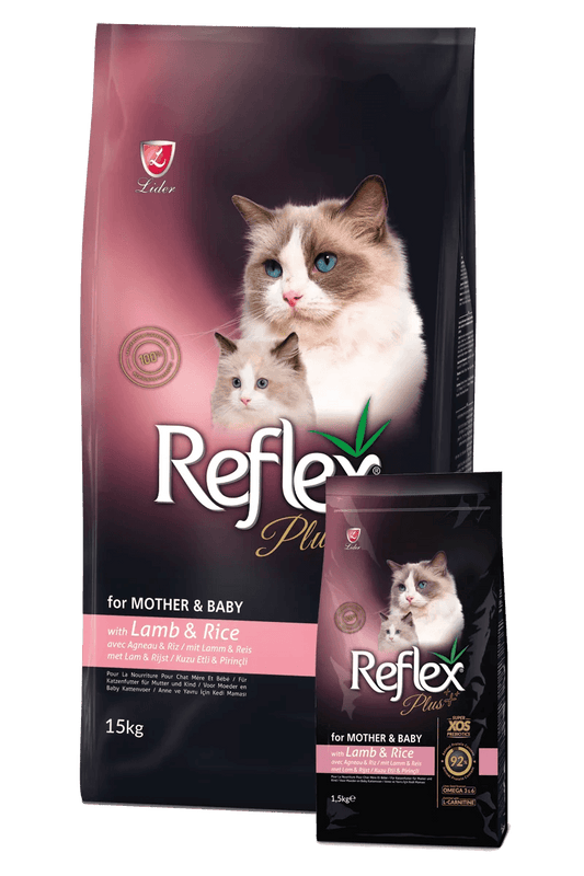 Reflex Plus Mother & Baby Adult Dry Cat Food with Lamb & Rice 1.5kg